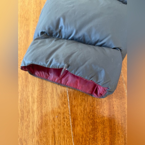 MK Puffer Coat MICHAEL KORS Coat Women PACKABLE DOWN FILL Gray / Red Coat Sz L - Picture 10 of 16